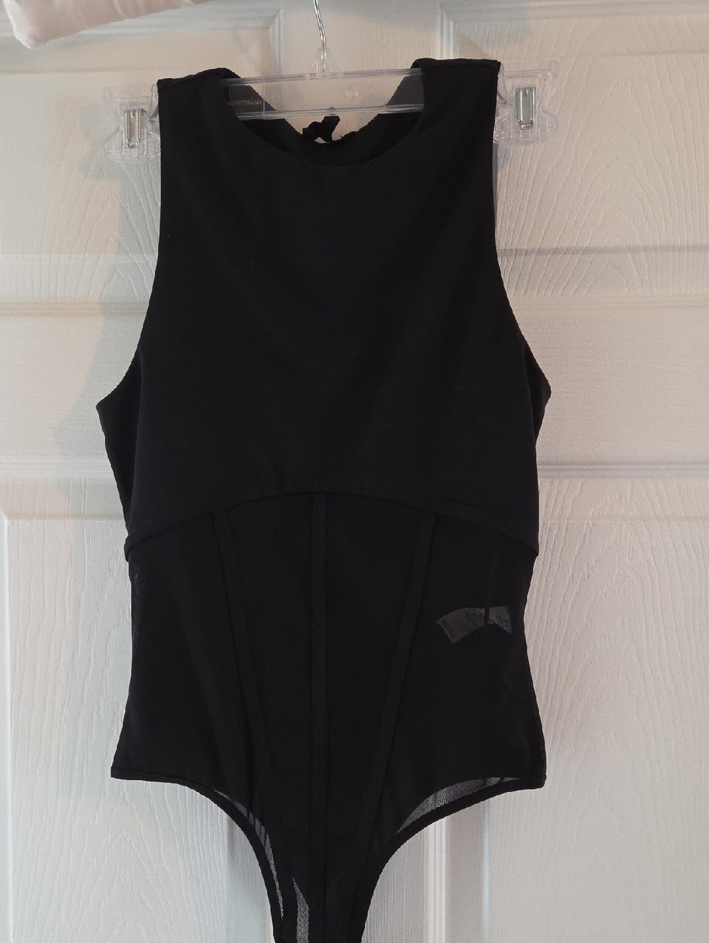 Dynamite Black Sleeveless Bodysuit